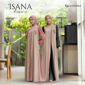 CASIMMA - Isana Dress/Gamis Embroidery (Bordir) Premium - Fashion Muslim